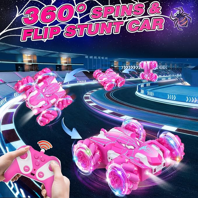 Dolanus Spider Remote Control Car RC Cars Kids Toys Girls 3-5 Toys for Ages 8-13 Gifts for 3 4 5 6 7 8 10 12 Year Old Girls Kids Toddlers Birthday