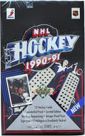 NHL 1990-91 Upper Deck English Low # Hockey Wax Box