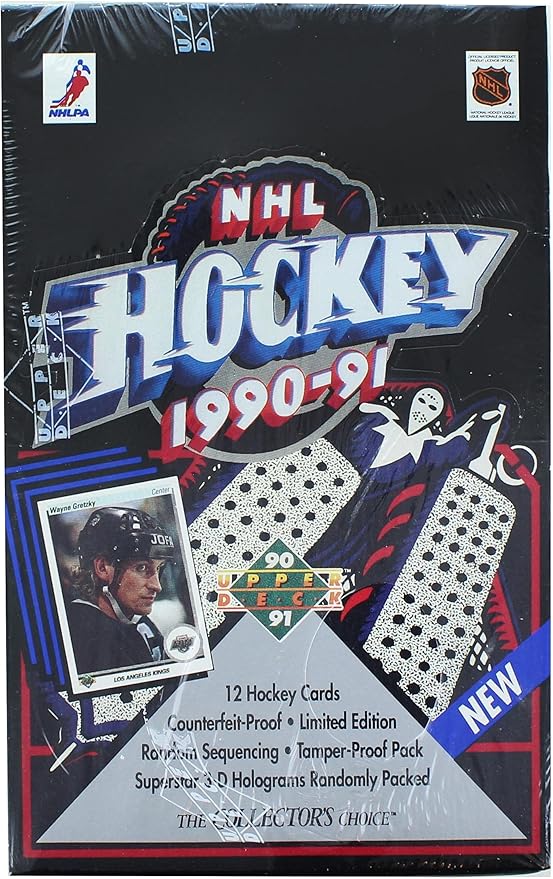 NHL 1990-91 Upper Deck English Low # Hockey Wax Box
