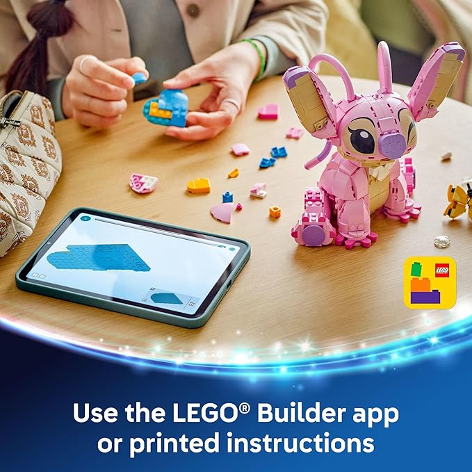 LEGO Disney Angel Lilo &amp Stitch Kids Toy - Room Decor and Building Set for Girls and Boys Ages 9+ - Birthday Gift Idea for Young Fans Who Love Stitch Stuff and Learning Toys - 43257