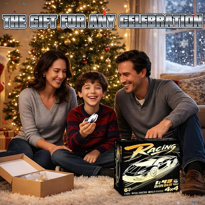 RC Drift Car 1/43 Mini RC Drift Car with Gyro 2.4GHz Full Proportional Control 20KM/H 4WD High Speed Remote Control Alloy LED Lights &amp Drift Tires Toys Gift for Adults Boys and Girls