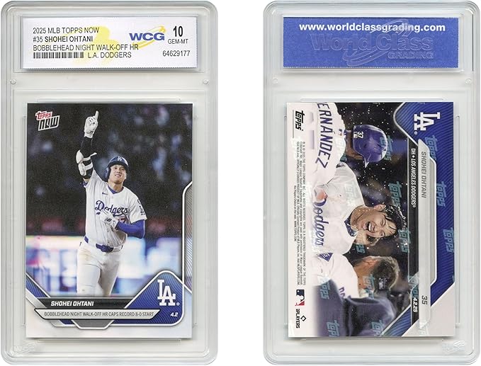 2025 MLB Topps Now SHOHEI OHTANI Bobblehead Night Walk-Off Home Run Card #35 - Graded GEM Mint 10