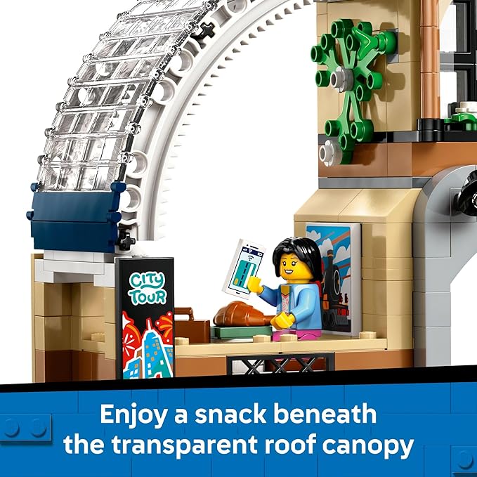 LEGO City Central Train Station Building Toy - Multi-Level Pretend Play Set for Boys &amp Girls Ages 7+ - Building Blocks for Kids - Gift Idea for Birthdays - 60469