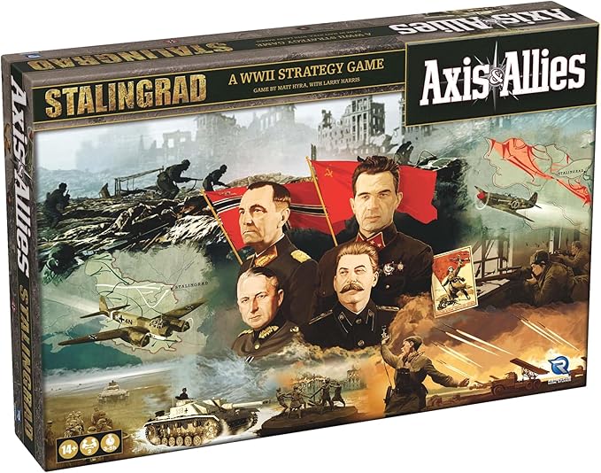 Renegade Game Studios Games Axis &amp Allies Stalingrad WWII Strategy Board Game with 150+ Miniatures Two Player Tactics Ages 14+