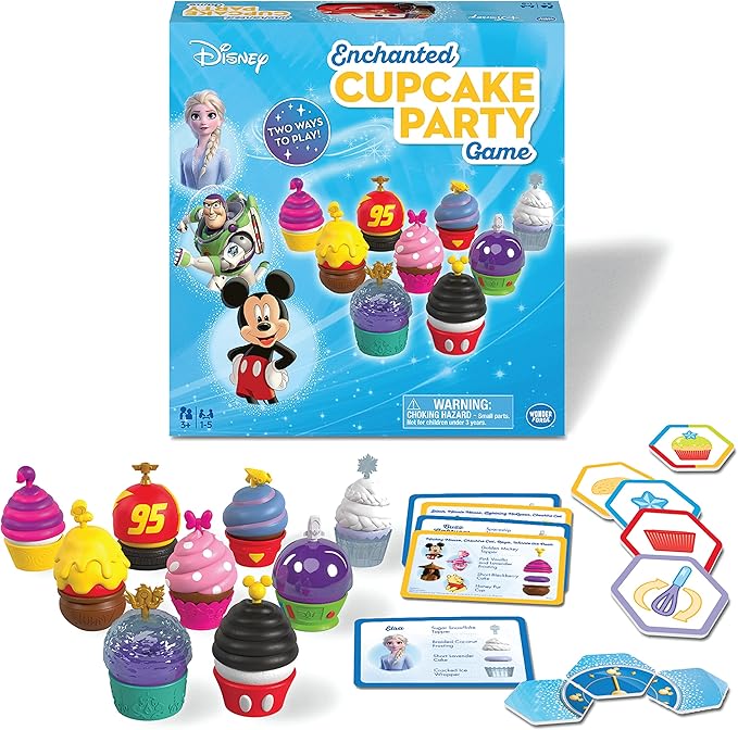 Wonder Forge Disney Enchanted Cupcake Party Game - Engaging Matching Game for Kids Ages 3 &amp Up | Featuring Beloved Disney Characters | Great for Skill Development | Ideal Birthday