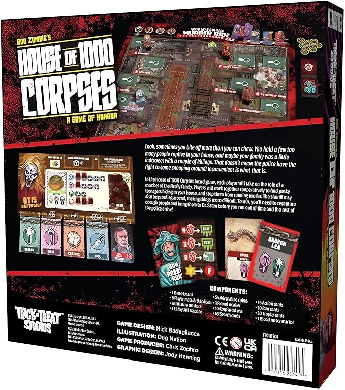 Trick Or Treat Studios Rob Zombie's House of 1000 Corpses Board Game