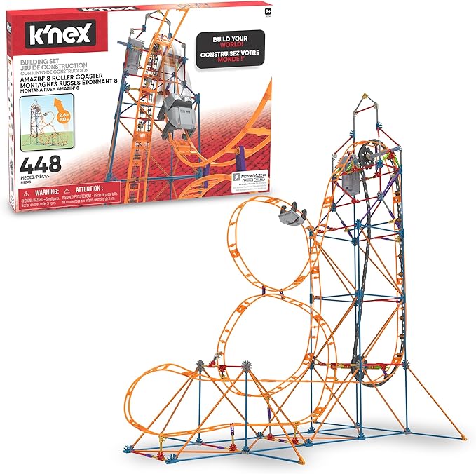 K'NEX - Amazin' 8 Coaster ‚ STEM Building Set Kid Construction Creative Play Toy‚ Ages 9+