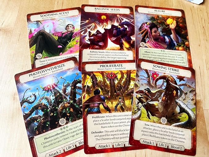 Plaid Hat Games Ashes Reborn: Red Rains The Blight of Neverset Expansion Decks – Phoenixborn &amp Chimera Set for 1-2 Players Ages 14+ – Requires Corpse of Viros &amp Master Set