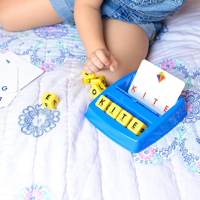 Little Treasures Matching Letter Game Teaches Word Recognition Spelling and Increases Memory 3 Years and Up