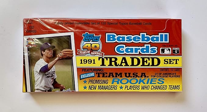 Topps 1991 Traded Baseball Set 132 Cards - Sealed