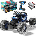 1:10 Scale Remote Control Car 48+ KM/H High Speed Amphibious RC Monster Truck 4WD Waterproof Off RC Road Car 2 Batteries 80Mins Play Toy Gift for Adults Kids Boys Girls