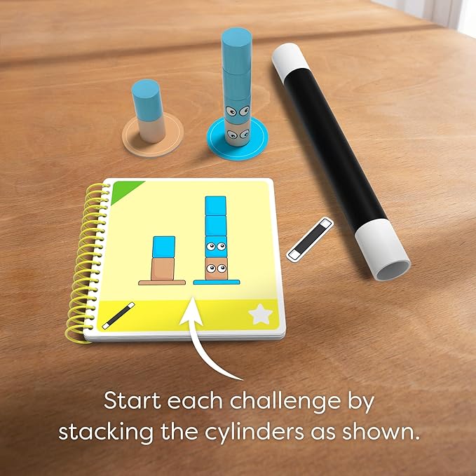 HABA Amanda's Alpacas Stacking Puzzle Game: 60 Logic Challenges and Brain Teaser Puzzles for Kids Ages 5+ Smart Games to Develop Fine Motor Skills &amp Problem Solving