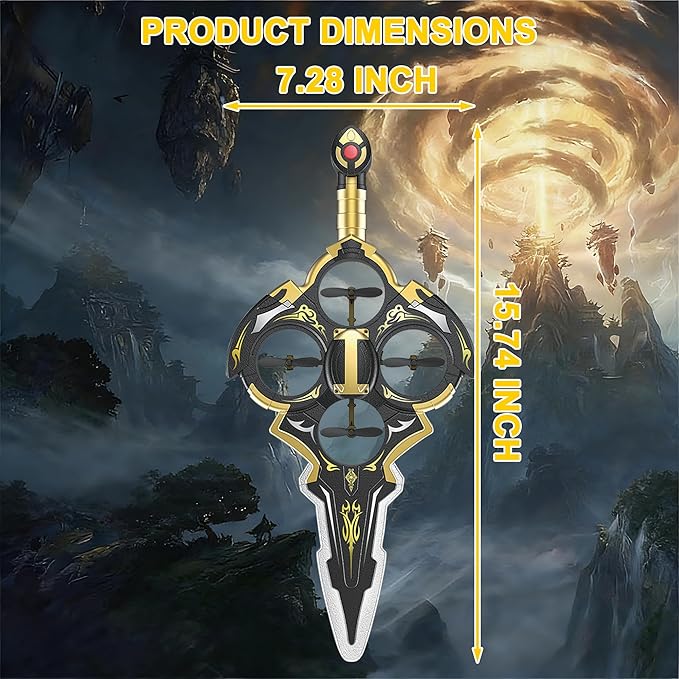 Upgraded Flying Sword RC Airplane Gesture Control Airplane for Kids Adult 8-16 Remote Control Drone Sword with Light 360° Flip Toy Gravity Sensing Stunt Roll Gift for Christmas New Year