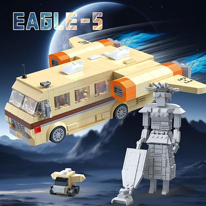 Mega Maid Spaceballs Eagle 5 Creative Building Kit for AdultKidsDesktop Building Set Toy Compatible with LegoChristmas Bithday Gift(1068PCS)
