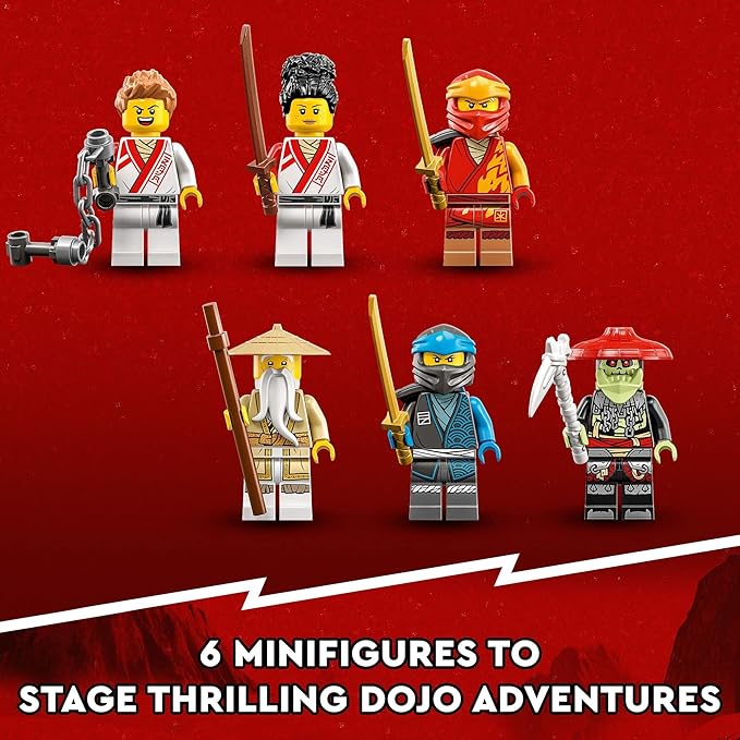 Lego NINJAGO Creative Ninja Brick Box 71787 Toy Storage Bricks to Build Dojo Ninja Car Motorbike 6 Minifigures &amp More Toys for Kids 5 Plus