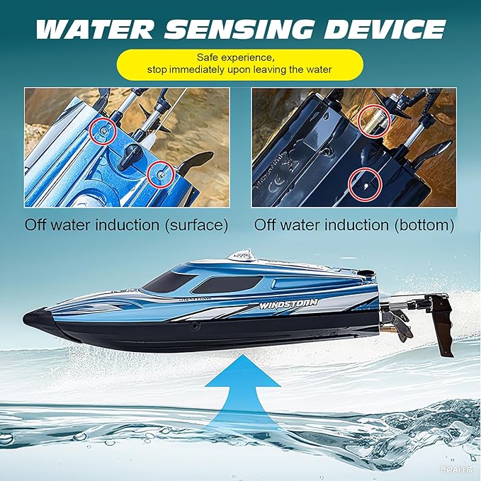 jaming 2.4Ghz RC Boat25KPH Fast Speed RC Boat14 inch Remote Control Boats for Kids and Adults Waterproof Toy Boats for Lakes &amp Pools Gifts for Kids Boys (Red)