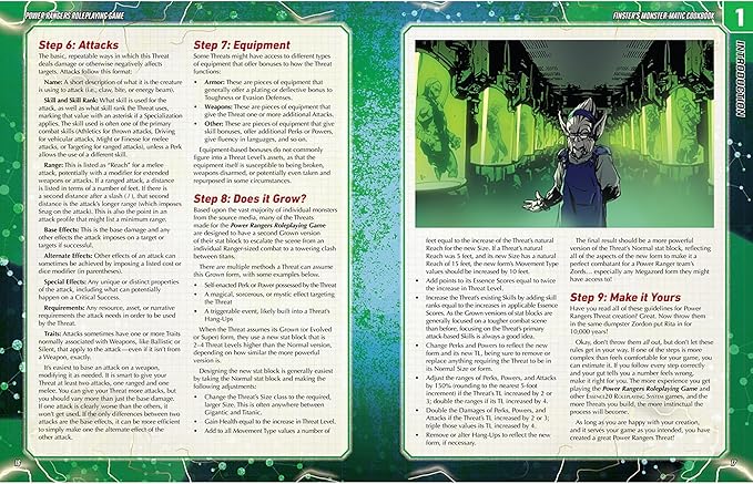 Renegade Game Studios Power Rangers RPG Finster's Monster-Matic Cookbook Sourcebook - Over 100 Threats Hardcover Ages 14+