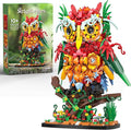 JOJO&ampPeach Flower Owl Animal Building Toys for Adults &amp Teens A Floral Bird Model Kit for The Home Decor &amp Office Display Botanical Collection Birthday Gift for Women Girls Aged 10+ (130