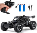 Remote Control Car RC Cars 1:16 All Terrain Monster Truck LED Headlights Outdoor 2WD Off Road Hobby RC 2.4GHz High Speed 20Km/h RC Car Toys Gift for Kids Boys 3 4 5-12 (Black)
