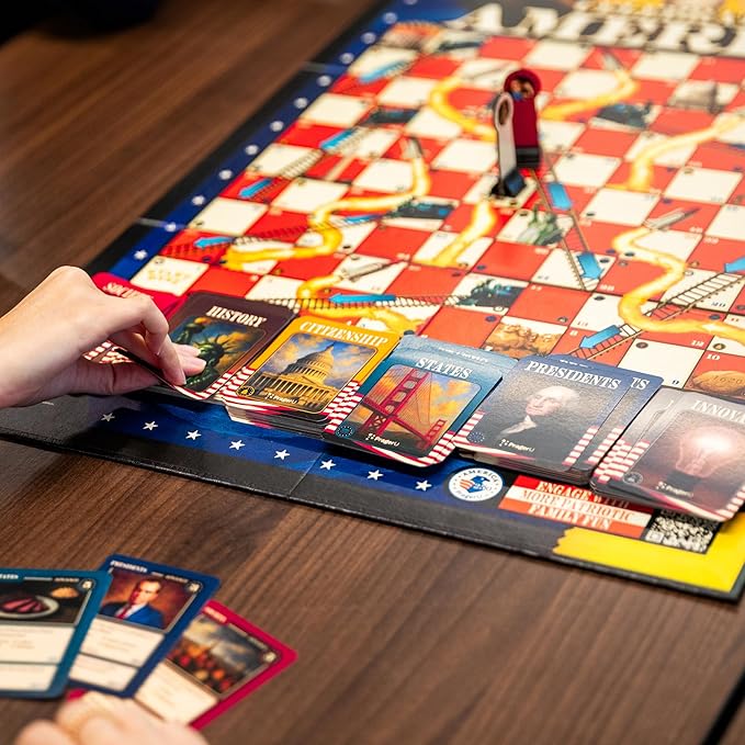PragerU: Celebrate America - Race to The White House Board Game USA Trivia Game America’s 250th Anniversary Edition Families &amp Kids 8+ 2+ Players Made in America