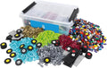 PLUS PLUS - GO! Educational Tub - 2600 Pieces / 10 Baseplates / 40 Wheels - Vehicle Construction Building Stem / Steam Toy Interlocking Mini Puzzle Blocks for Kids