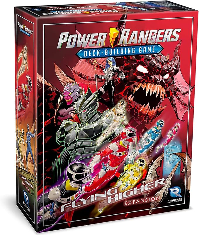 Renegade Game Studios Power Rangers Deck-Building Game Flying Higher Expansion Strategy Card Game with Andros &amp Space Rangers Ages 14+ 1-4 Players