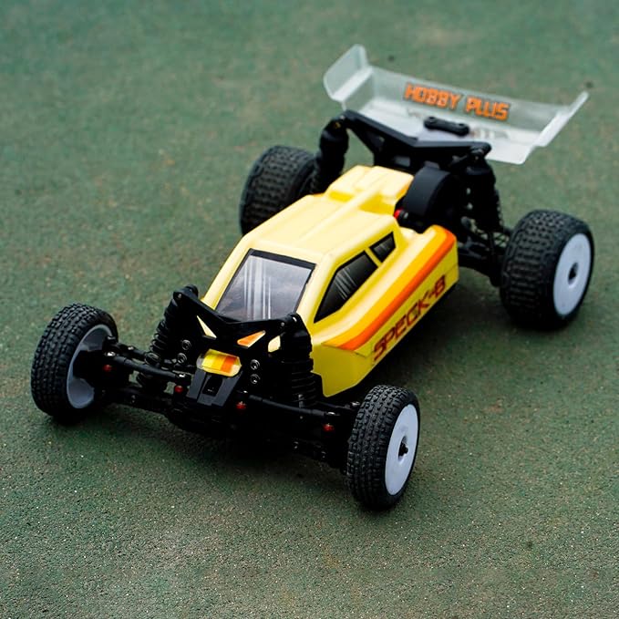 HOBBYPLUS Combo Speck B 1/24 2WD Buggy Mini RC Car w RADIANZ Hobby Plus Speck-B Nexo Airbrush Lexan Body - RTR RC Buggy Fast Mini Racing Buggy