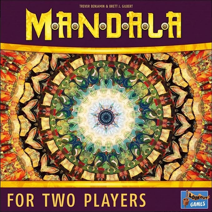Mandala Board Game | Challenging Two-Player Game with Beautiful Abstract Art | Strategy Board Game for Adults and Kids | Ages 10+ | 2 Players | Average Playtime 30 Minutes | Made by Lookout Games