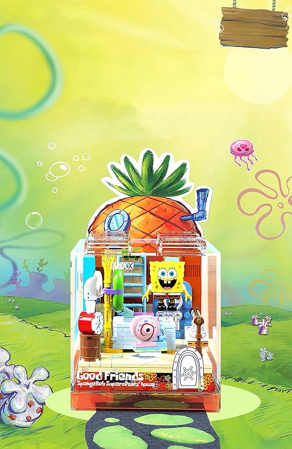 Exquisite Toy Building Block Box Set Series Pineapple House Building Blocks Birthday Gifts for Boys and Girl with Themed Characters for 14+ Teenagers &amp Adults