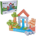 119PCS 1 in Big Size Magnetic Building Blocks Set Magnetic Tiles Kids Build Cubes STEM Game Toys Build Forest World Set Christmas Birthday Gifts for Boys &amp Girls Age 3 4 5 6 7 8 9 10+