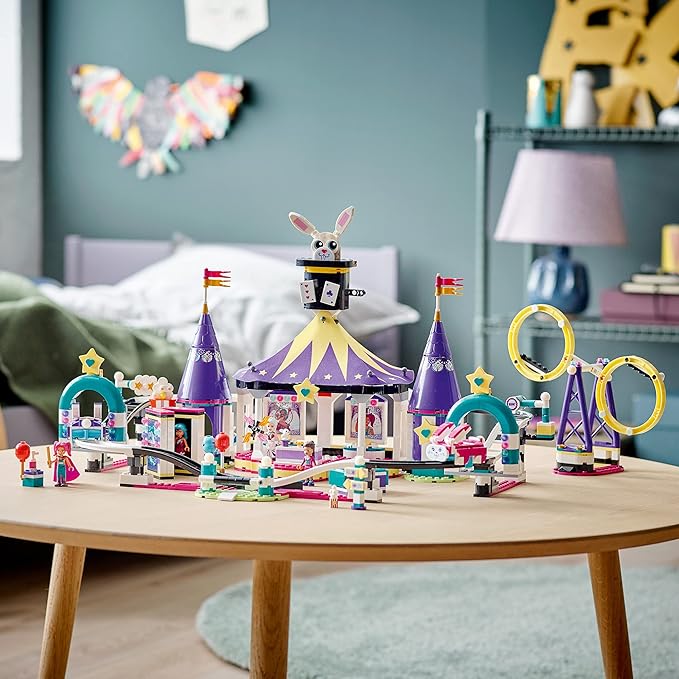 LEGO Friends Magical Funfair Roller Coaster 41685 Building Kit Pretend Playset for Kids Who Love Theme Park Toys New 2021 (974 Pieces)