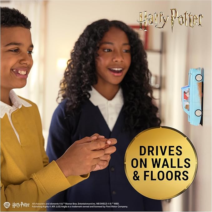 Wizarding World Harry Potter Weasley’s Flying Remote Control Car with Zero Gravity Technology Drives Indoors on Walls &amp Floors Kids Toys for Ages 6 and up