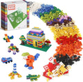 1100 Pieces Building Bricks Compatible with Lego Classic Building Blocks Bulk with Baseplates Doors Windows and Wheels STEM Creative Construction Toys for 6 7 8 9 10 11 12 Year Old