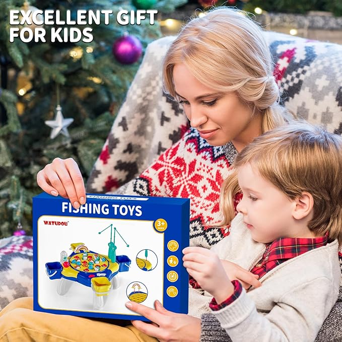 Magnetic Fishing Game for Kids Toddlers 3-5 70 pcs Fishing Toys for Kids Toddlers 3-5 Fishing Table Toys Board Game Birthday Gifts for 3 4 5 6 7 8 Years Old Toddler Kid