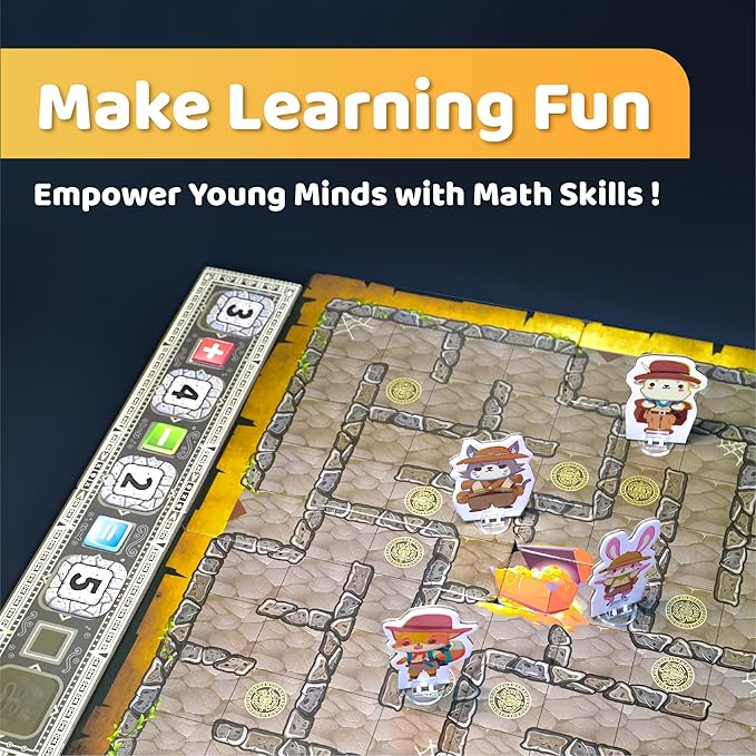 iCore Math Games for Kids 8-12 Stress Relief ADHD Toys Board Games for Kids 8-12 Classroom Grade Math Games Teacher Addition Subtraction Multiplication &amp Division