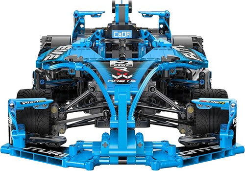 1:8 Scale FE Electric Formula Race Car Building Set Aerodynamic Design with Halo Anti-Collision Frame &amp Large Tail Fin Independent Suspension &amp Steering Quick-Install for Remote Control Ag