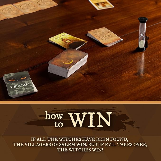 Facade Dark Cites Series Board Game of Strategy Deceit and Luck - Card Game for Teens Adults and Family - Salem 1692