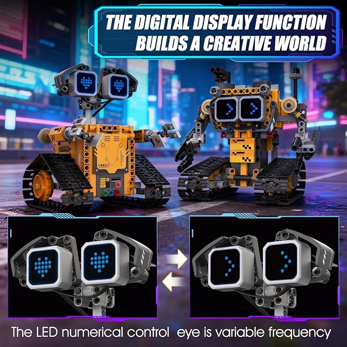STEM Robot Building Kit 5-in-1 Remote Control Building Toys KitChirstmas Birthday Gift for Boys Ages 8 9 10 11 12 13 14