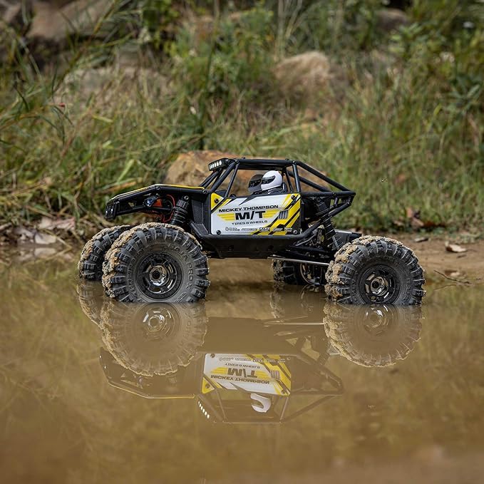 Axial RC Truck UTB18 Capra 4WS 1/18th 4x4 RTR (Comes with Everything Needed to Run) Yellow AXI-1750T2