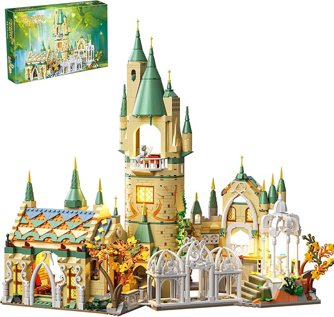 Magic Medieval Castle Architecture Building Block Sets Creative Ideals Gifts for Adults (1555PCS)