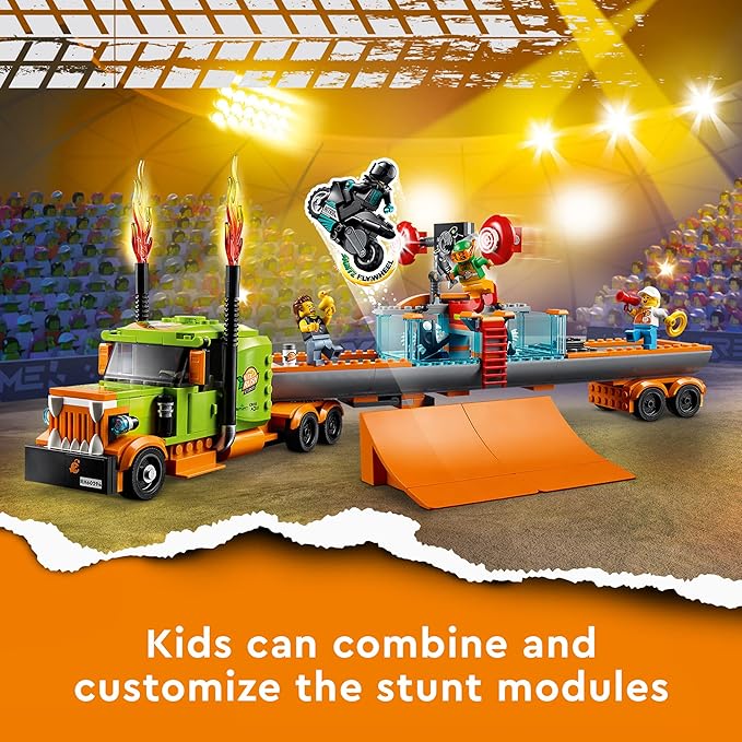 Lego City Stunt Show Truck 60294 Building Kit (420 Pieces)