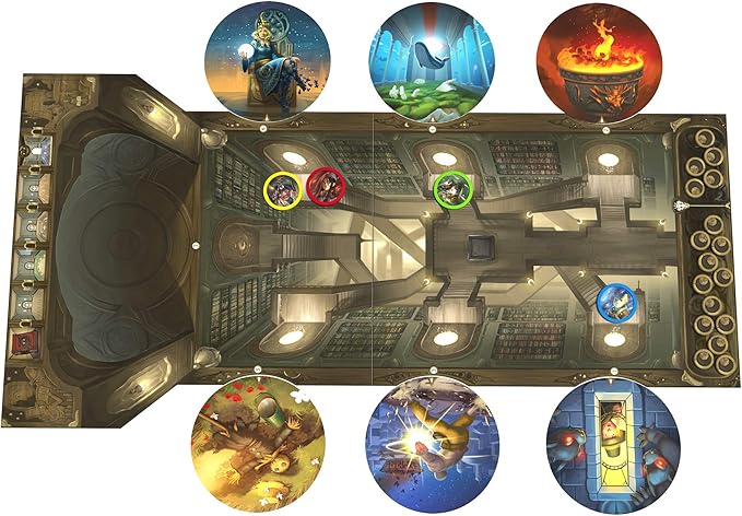 Obscurio Board Game - Navigate The Sorcerer's Library in This Intriguing Game! Cooperative Game for Kids and Adults Ages 10+ 2-8 Players 45 Minute Playtime Made by Libellud