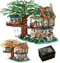 Idea Tree House Bricks Model Toys Set Forest House Building Blocks Street View Sets for Adults Ages 14+ Tree House Display 4761 PCS