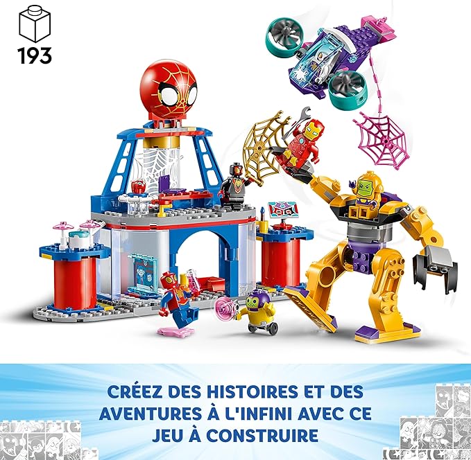 Lego Team Spidey Web Spinner Headquarters Set 10794
