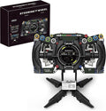 Racing Simulator Steering Wheel Building SetFormula Racing Steering Wheel Toy with Display Stand &amp 360 ° RotatingCompatible with lego Car KitHome Office Decor Gift for Racing Lovers &amp Adult