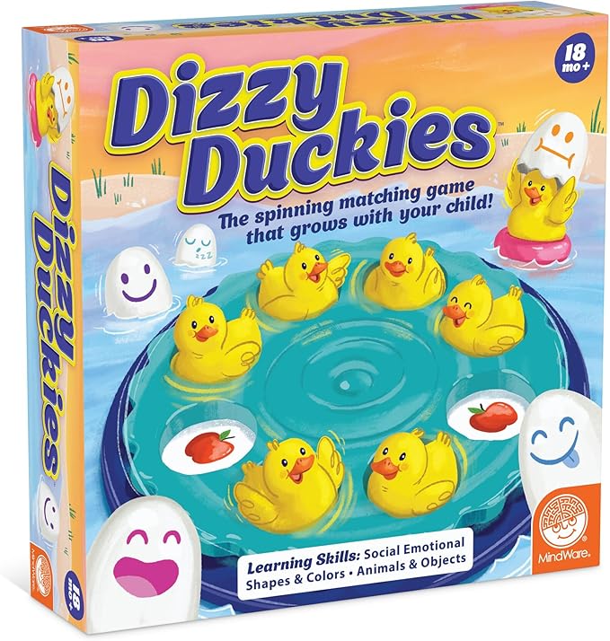 MindWare Dizzy Duckies Early Learning Matching Game - Preschool Game for Toddlers