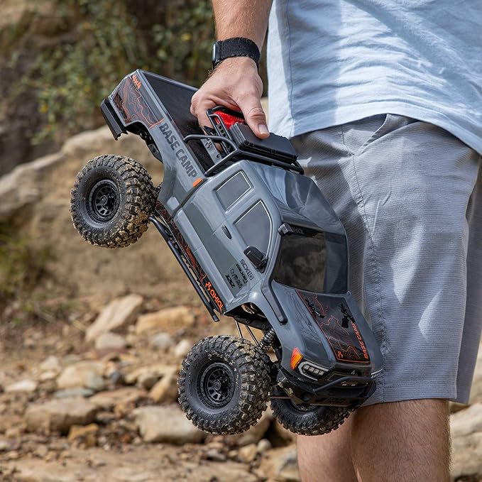 Axial RC Truck 1/10 SCX10 III Base Camp 4X4 Rock Crawler Brushed RTR (Battery and Charger Not Included) Gray AXI-1375T2