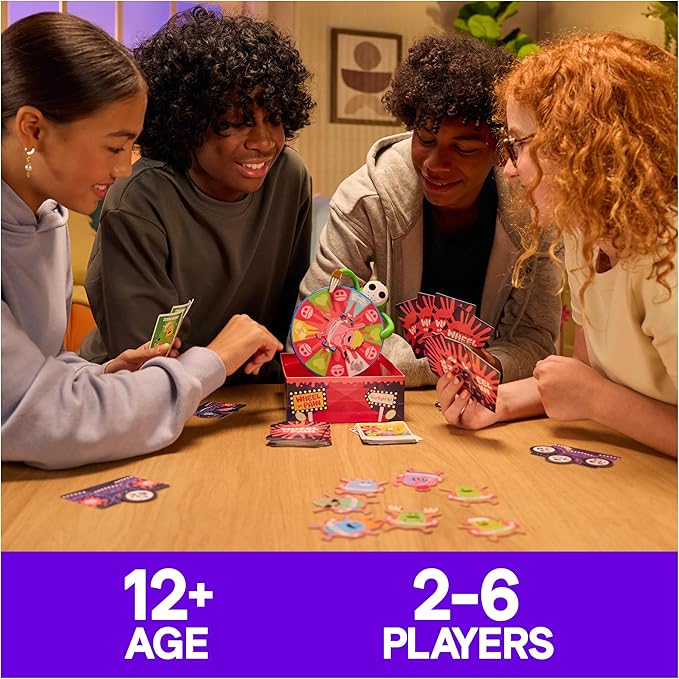 Spin Master Games Dumb Ways to Die: Wheel of Pain Game Interactive Spinning Wheel Viral Meme Survival Strategy Fun for Kids Adults &amp Family Game Night 2-6 Players for Ages 12 &amp Up