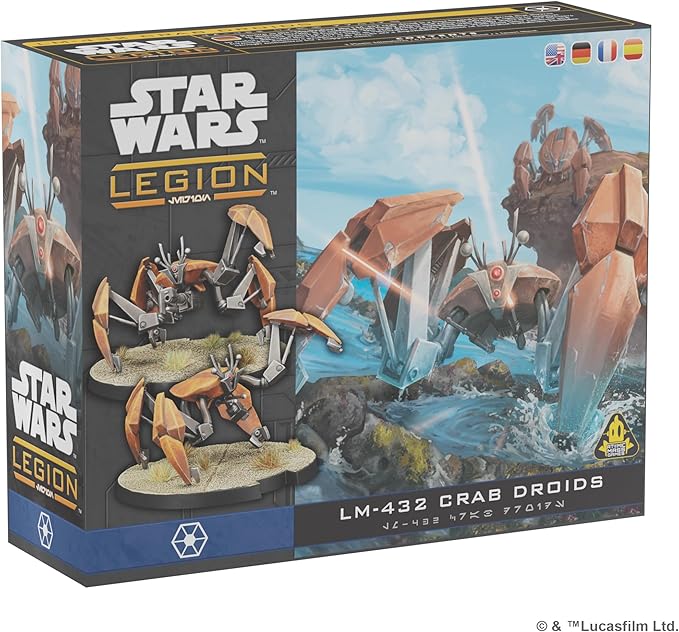 Star Wars: Legion LM-432 Crab Droid Unit Expansion - Tabletop Miniatures Game Strategy Game for Kids and Adults Ages 14+ 2 Players 3 Hour Playtime Made by Atomic Mass Games