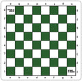Bobby Fischer Tournament Roll Up Travel Chess Board - 20 inches - Mousepad Style with Green Squares by WE Games
